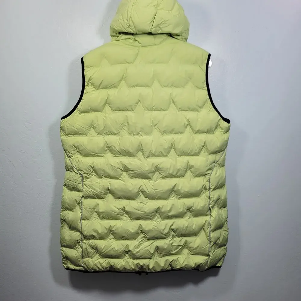 Ulla Popken Women's Hooded Neon Green Puffer Vest Size 20-22 3226-1Clo3 - Picture 5 of 8